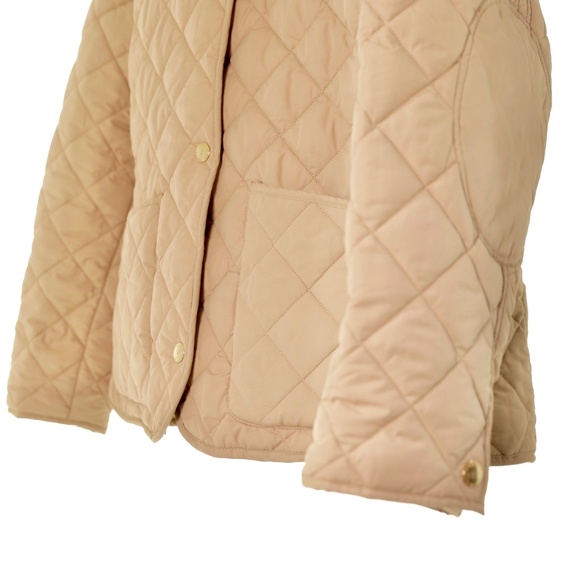 Lauren Ralph Lauren Diamond Quilted Button Snap Tan Lightweight Jacket Women 2X - Picture 4 of 6